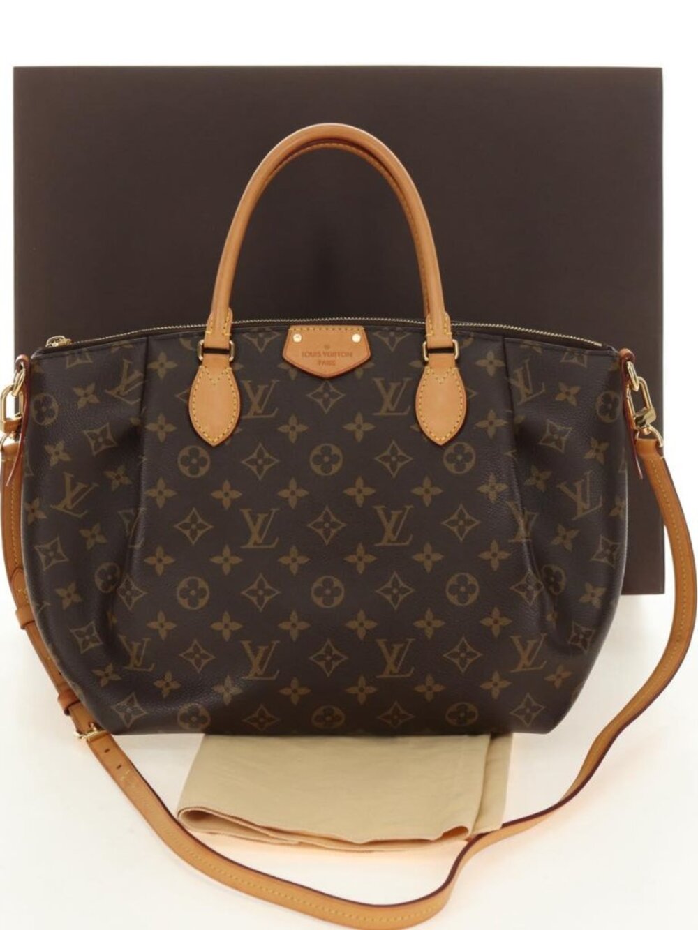 Louis Vuitton Turenne MM with Box and Dust Bag- Authentic Monogram